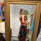 Y2K Black Floral Skirt