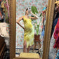 90's Lime Green Textured Dress