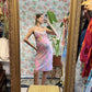 90's Pink Paisley Slip Dress