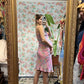 90's Pink Paisley Slip Dress