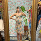 90's Colorful Printed Dress