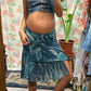 90's Blue Ruffle Skirt
