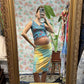 90’s Colorful Geometric Skirt