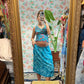 2000’s Blue Floral Skirt