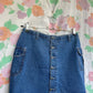 90's Denim Cargo Skirt