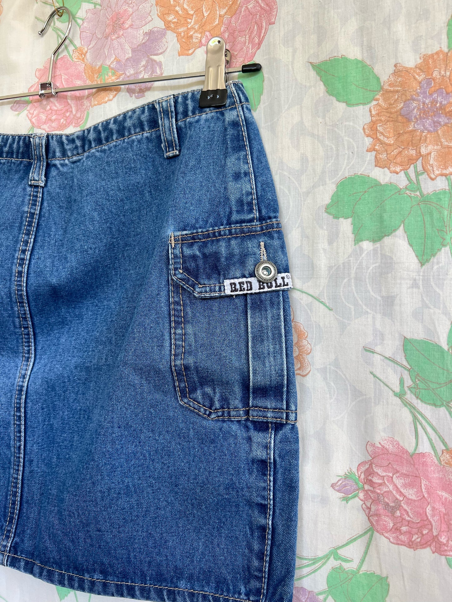 90's Denim Cargo Skirt