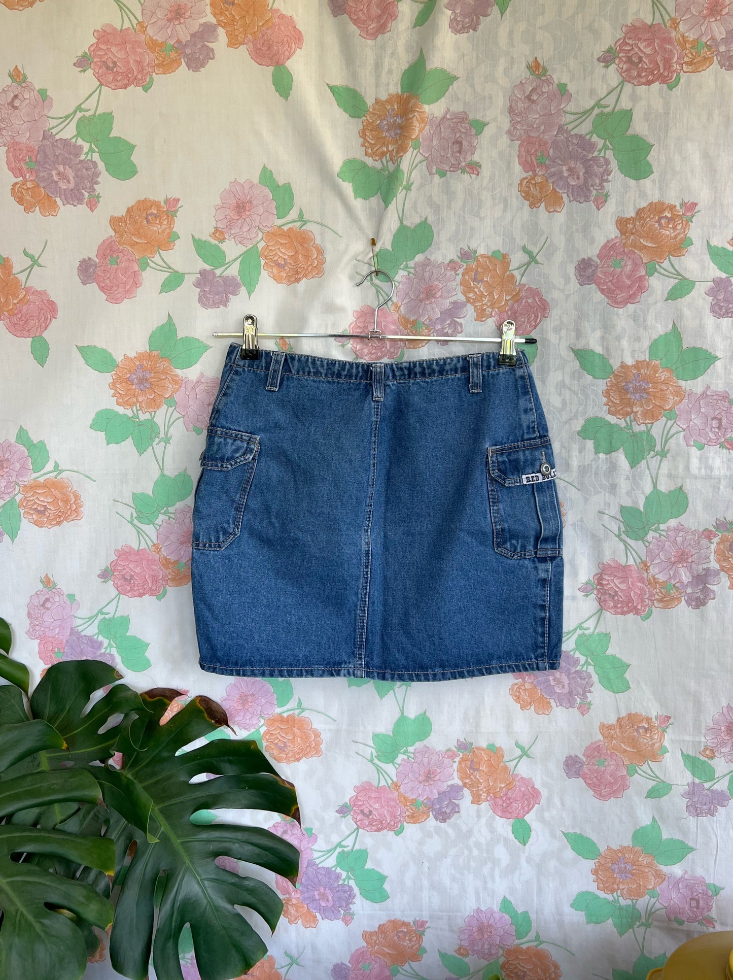 90's Denim Cargo Skirt