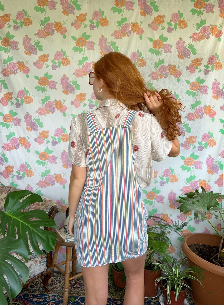 Striped 90's Upcycled Dress