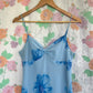 90's Blue Garden Slip Dress