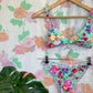 90's Flowery Bikini Set