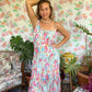 90's Assimetric Flower Dress