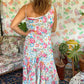 90's Assimetric Flower Dress