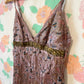 90's Paisley Textured Slip Dress