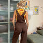 90's Brown Overalls