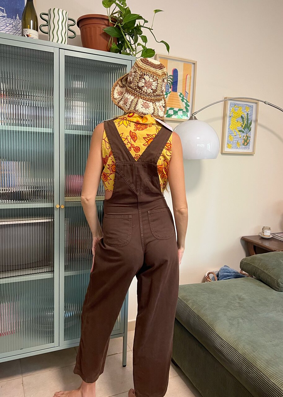 90's Brown Overalls