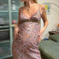 90's Paisley Textured Slip Dress