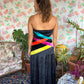 Strapless Velvet Detailed Dress