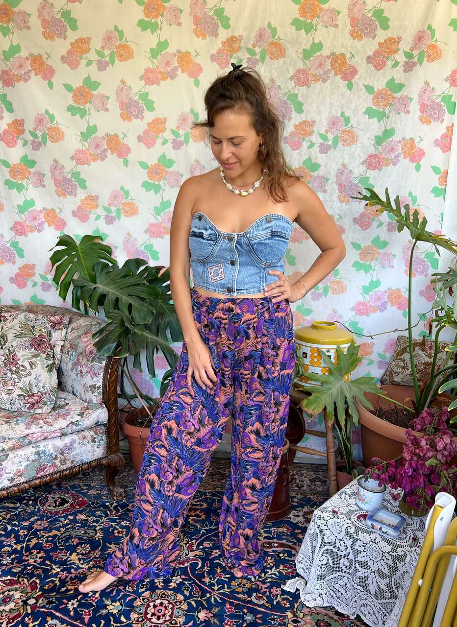 90's Strapless Cropped Top