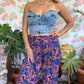 90's Strapless Cropped Top