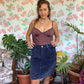 90's Blue Corduroy Skirt