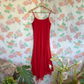 00's Red Beaded Dress
