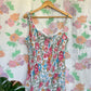 90's Assimetric Flower Dress