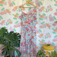 90's Assimetric Flower Dress