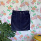 90's Blue Corduroy Skirt
