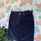 90's Blue Corduroy Skirt