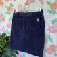 90's Blue Corduroy Skirt