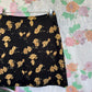 90's Black Floral Skirt