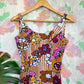 80's Unique Printed Swimsuit