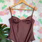 90's Brown Classic Swimsuit