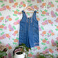 Vintage Denim Polka Dots Jumpsuit
