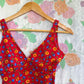 Red Flower Printed Swimsuit