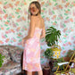 2000's Pink Dreamy Printed Dress