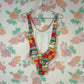 90's Deadstock Red Floral Swimsuit