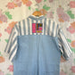 90's Denim Striped Jumpsuit