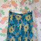 Y2K Blue Floral Skirt