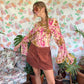 00's Brown Corduroy Skirt