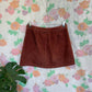 00's Brown Corduroy Skirt