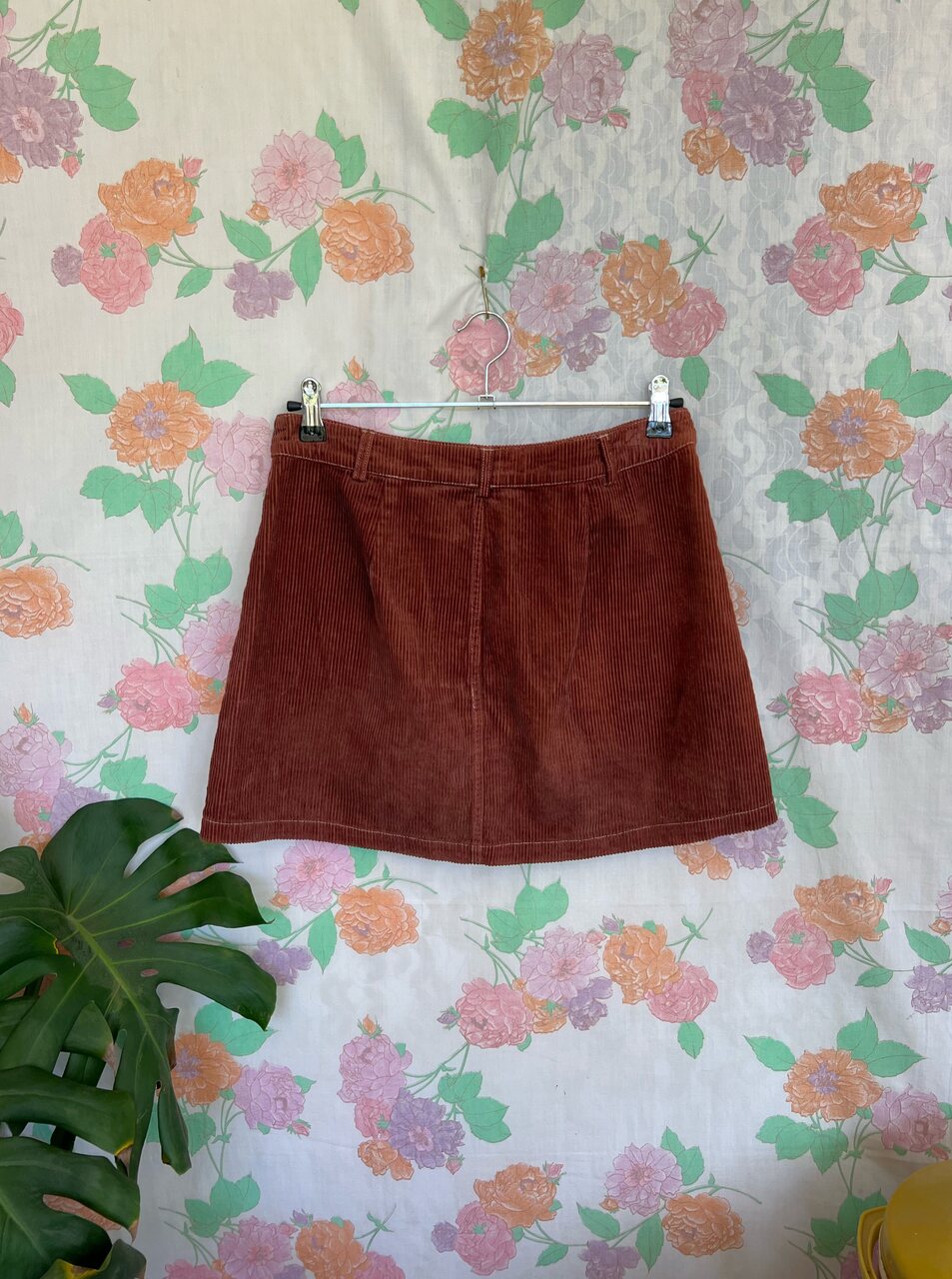 00's Brown Corduroy Skirt