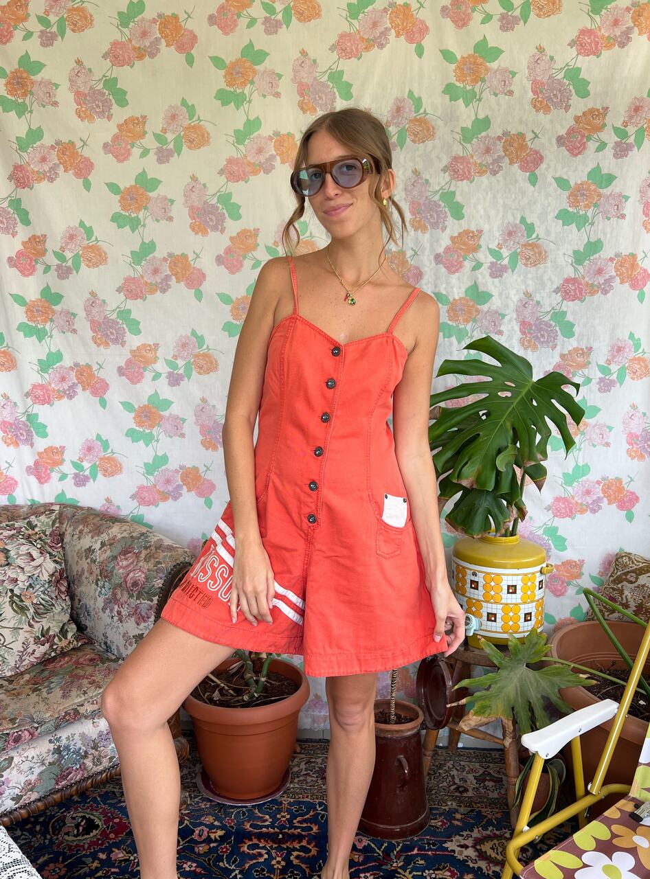 90's Terracota Denim Jumpsuit