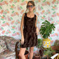 90's Brown Velvet Set