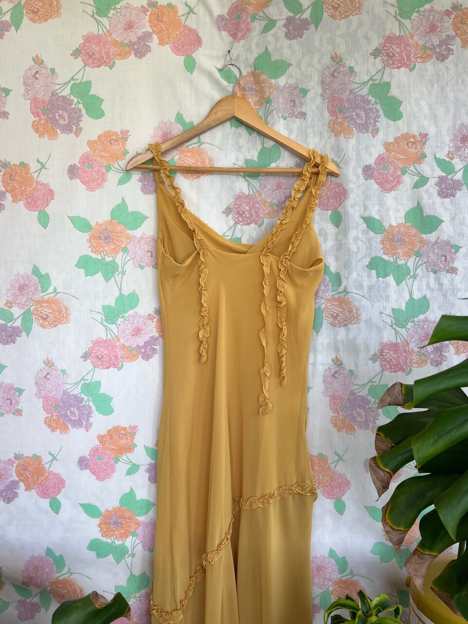 90's Yellow Fairy Slip Dress