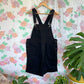 90's Short Black Denim Jumpsuit