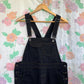 90's Short Black Denim Jumpsuit