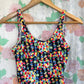 90's Black Printed Swimsuit