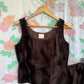 90's Brown Velvet Set