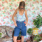 90's Unique Floral Swimsuit